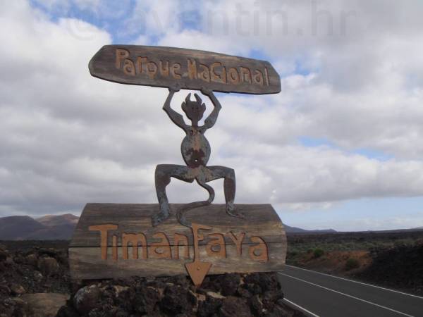 Lanzarote - Ulaz u nacionalni park Timanfaya