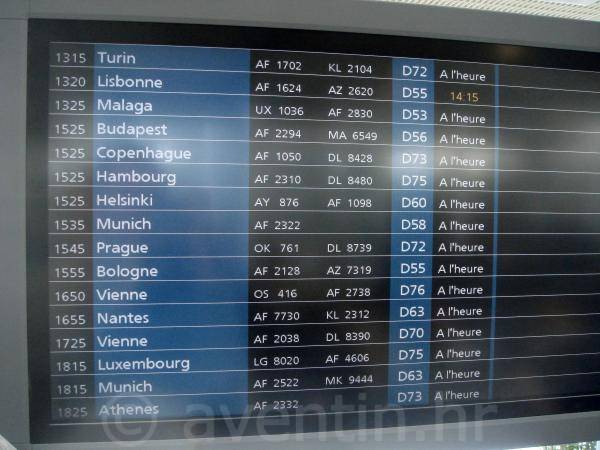 Pariz CDG - samo naš let kasni!